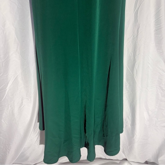 Terani Couture Embellished Dark Green Strapless Maxi Dress Sz 6 - Picture 10 of 13